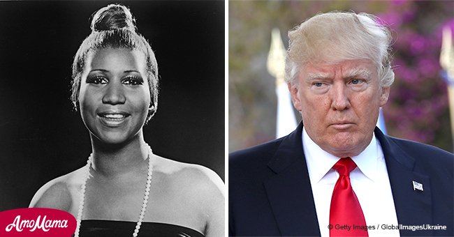 President Donald Trump breaks silence over Aretha Franklin's death  