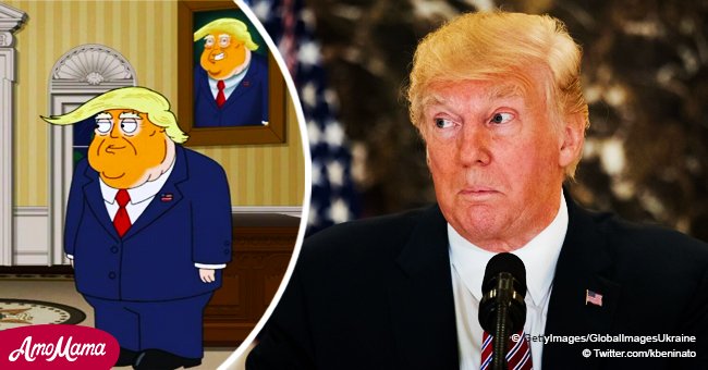 Donald Trump's character being mocked in a famous American cartoon sparks tons of controversy