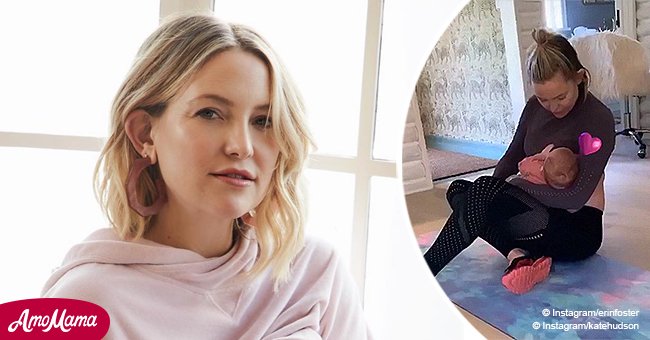 Kate Hudson breastfeeds her daughter while working out, proving she’s a multitasking hero