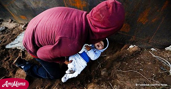 Honduran migrant pushes 8-month-old under a hole in attempt to illegally cross US-Mexico border