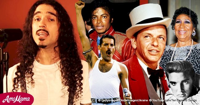 Talented singer performs 'Bohemian Rhapsody' in the styles of 42 different celebrities