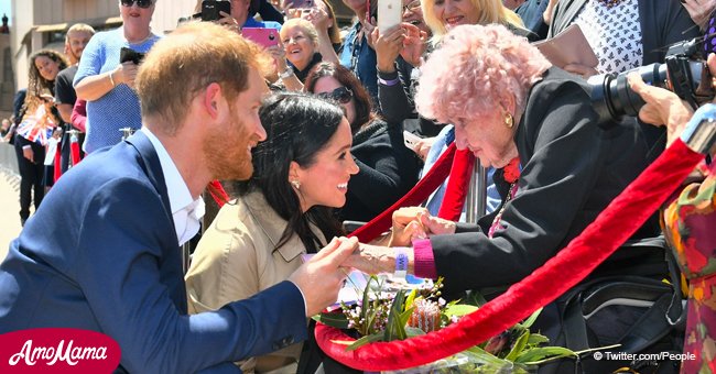 Prince Harry introducing Meghan Markle to a familiar 98-year-old war widow is captivating