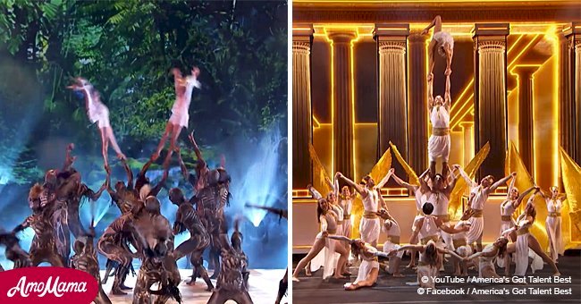 Acrobatic dance crew wows judges with their gravity-defying stunts