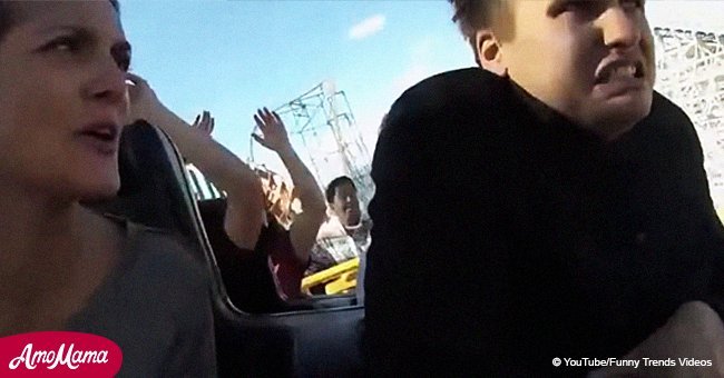 Man breaks up with girlfriend during rollercoaster ride