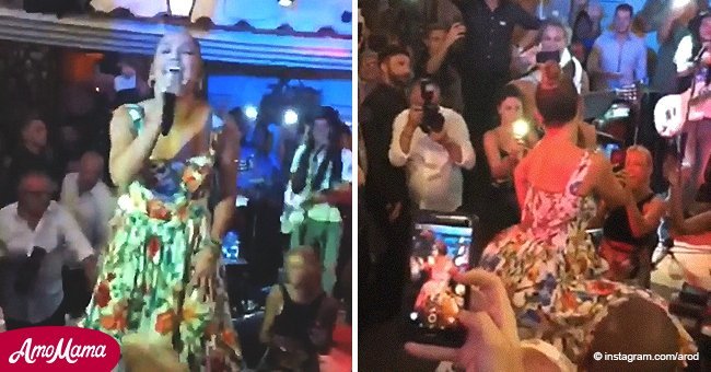 Jennifer Lopez stuns people with surprise performance on a table during her vacation