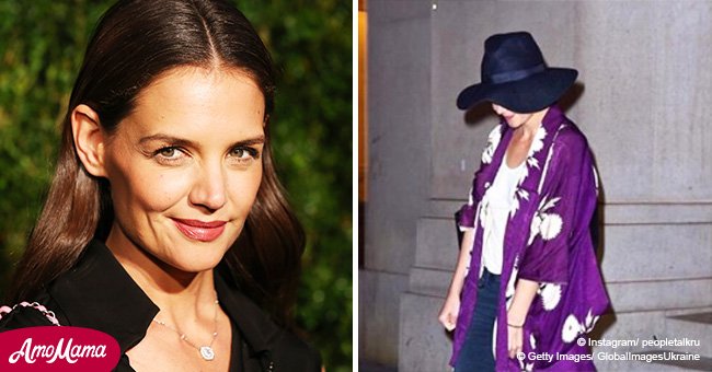 Katie Holmes seen in a stylish outfit while leaving restaurant after secret date 