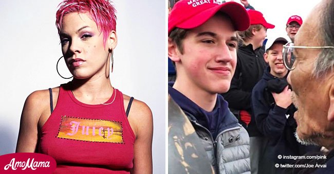 Pink refuses to apologize for blaming student involved in face-off with Native American elder