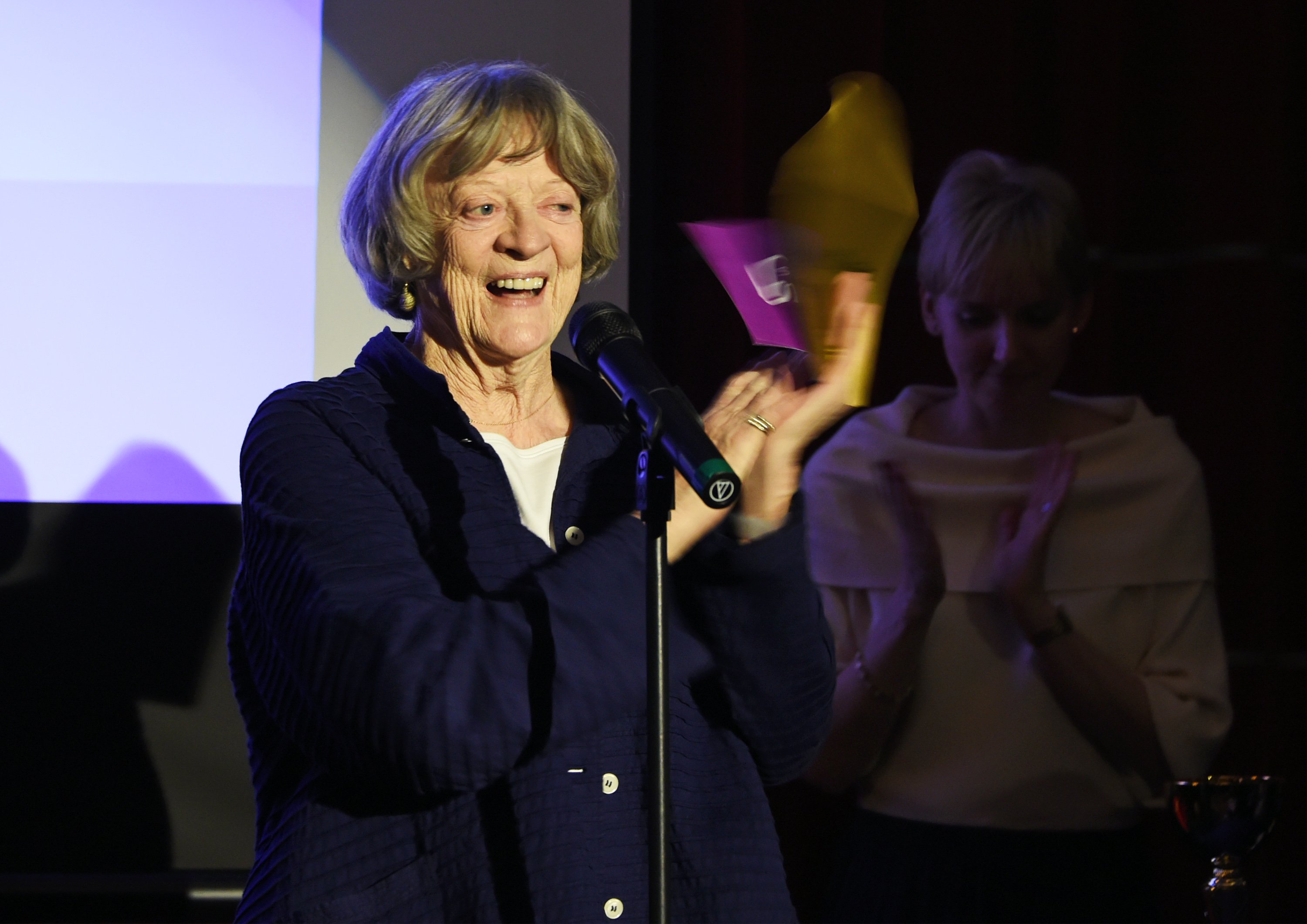 Dame Maggie Smith presenting an award at the Acting for Others Presidential Awards at The Crazy Coqs on May 12, 2017 in London, England. | Source: Getty Images