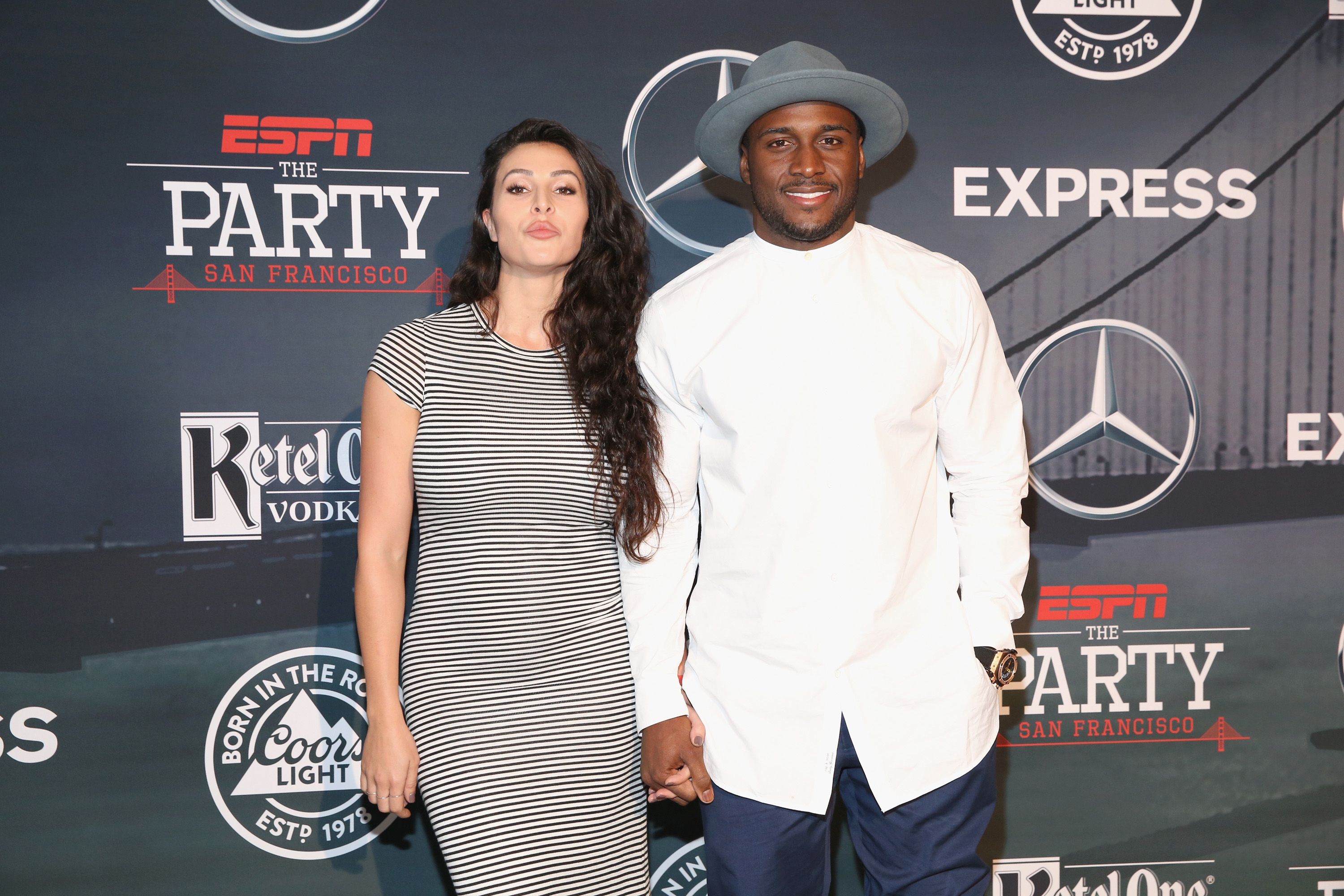 Lilit Avagyan and Reggie Bush at "ESPN The Party" on February 5, 2016. | Photo: Getty Images