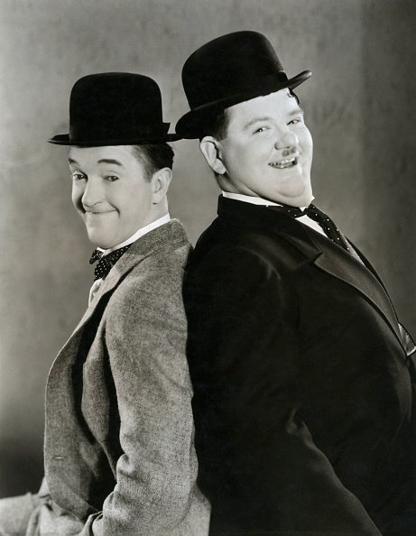 Stan Laurel und Oliver Hardy, "Sons of the Desert", 1934 | Quelle: Getty Images