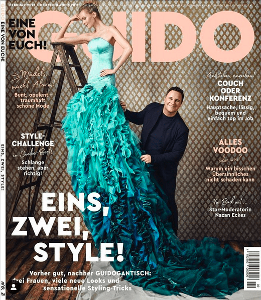  Modedesigner Guido Kretschmer auf dem Cover seiner Zeitschrift GUIDO. | Quelle: instagram.com/guidomariakretschmer