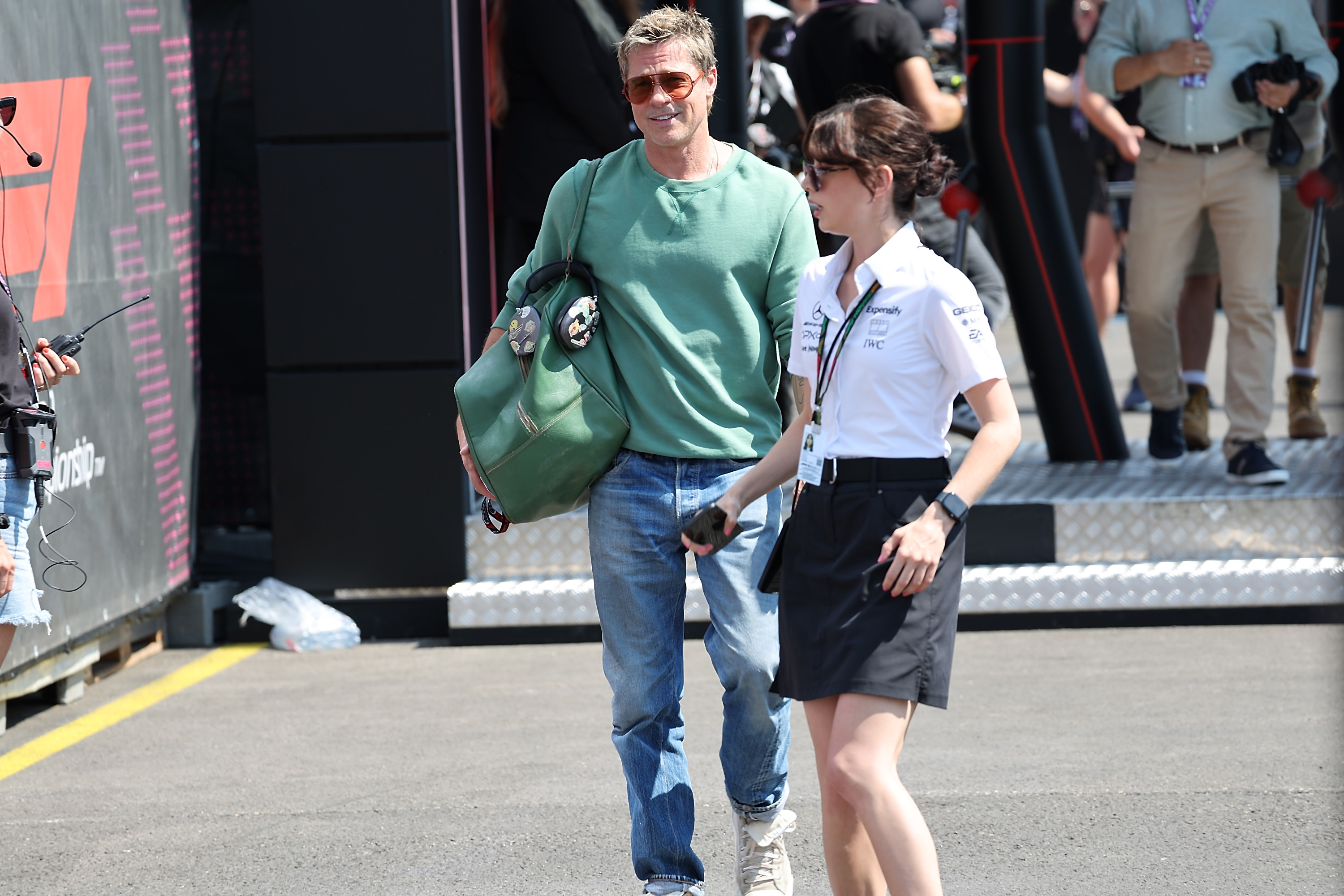 Brad Pitt walks in the Paddock prior to practice ahead of the F1 Grand Prix of Hungary at Hungaroring on July 19, 2024, in Budapest, Hungary | Source: Getty Images