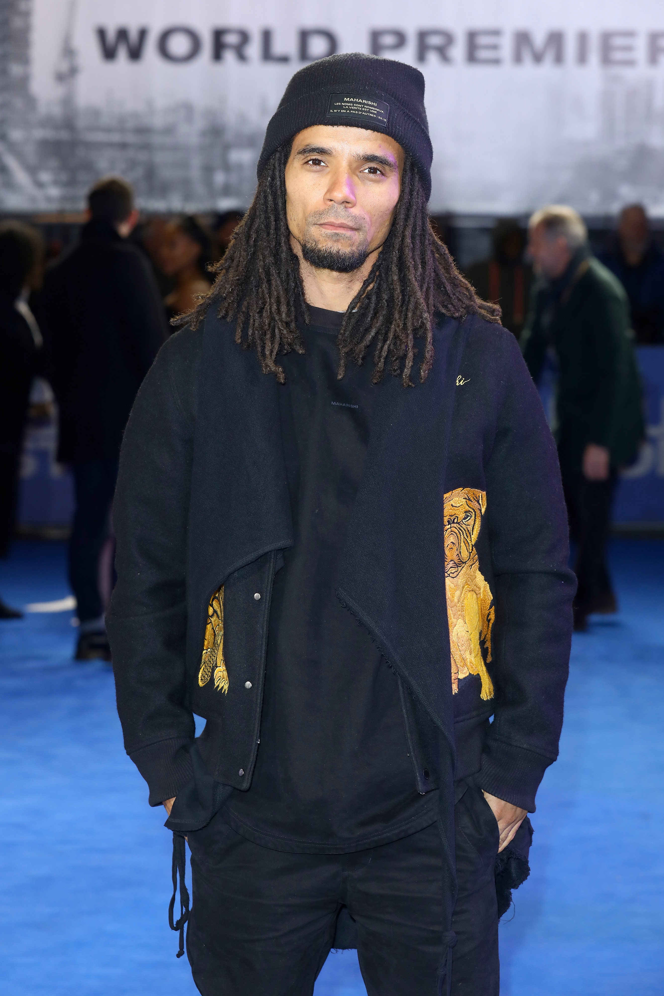 Akala at the world premiere of 