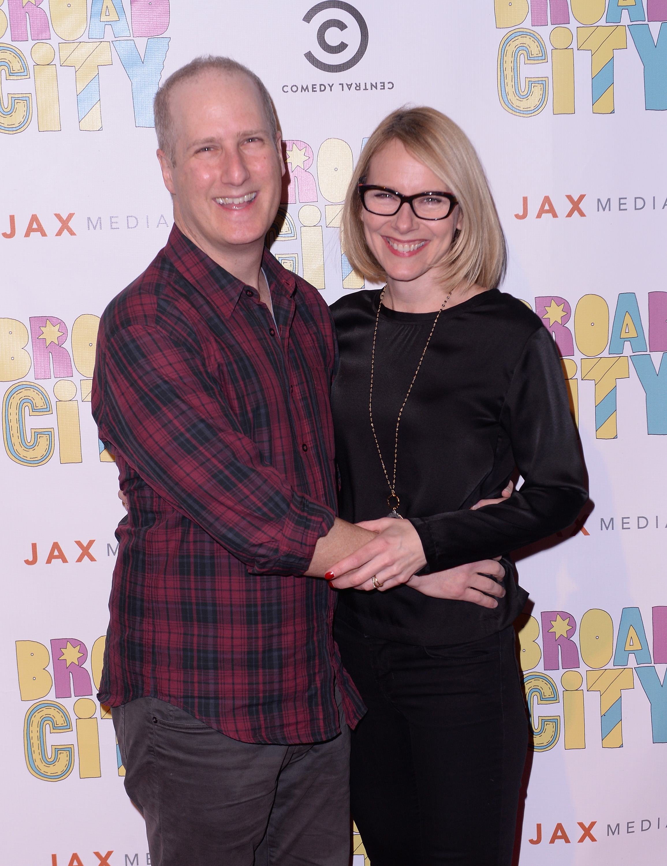 Eric Slovin and Amy Ryan at the season 2 premiere party of "The Broad City" on January 7, 2015, in New York City. | Source: Getty Images