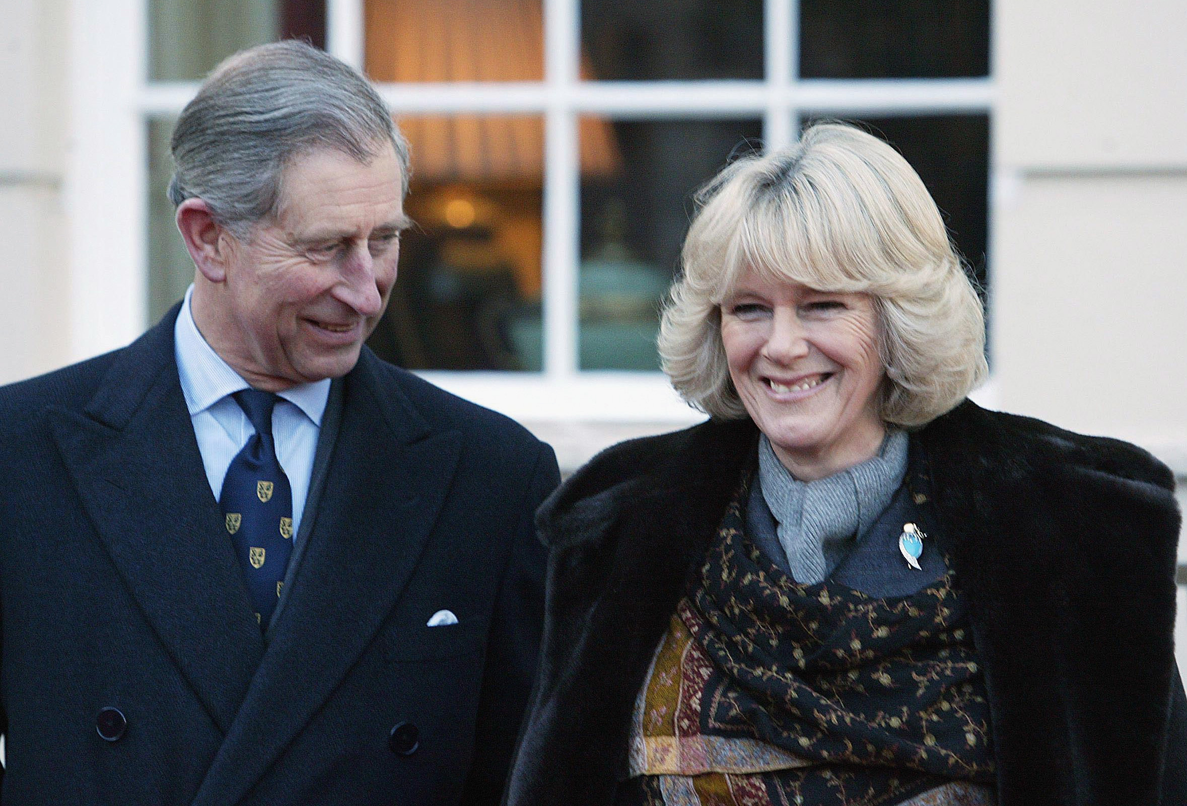 Prince Charles, Prince of Wales and Camilla Parker-Bowles, Duchess of Cornwall are seen as they meet a North Pole expedition team at Clarence House in London, on February 21, 2005. | Source: Getty Images