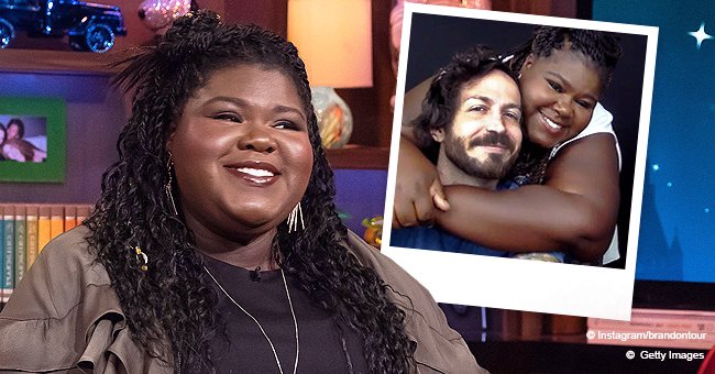 Gabby Sidibe Hugs Her Boyfriend Brandon during a Video Call with His ... Gabourey Sidibe Boyfriend