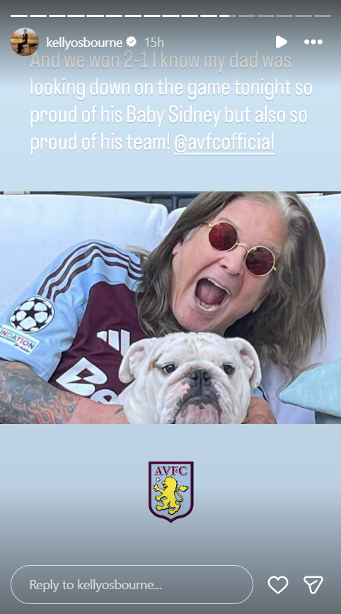 Kelly Osbourne's tribute to her father, posted 21 December 2025. | Source: Instagram/kellyosbourne