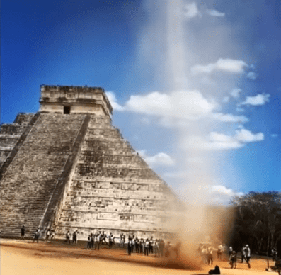 Pirámide de Kukulcán, en México. | Imagen tomada de: YouTube/Storyful Rights Management