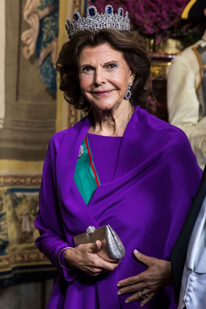 Queen Silvia of Sweden at the Stockholm Royal Palace in Stockholm Sweden on November 13 2018 | Source: Getty Images