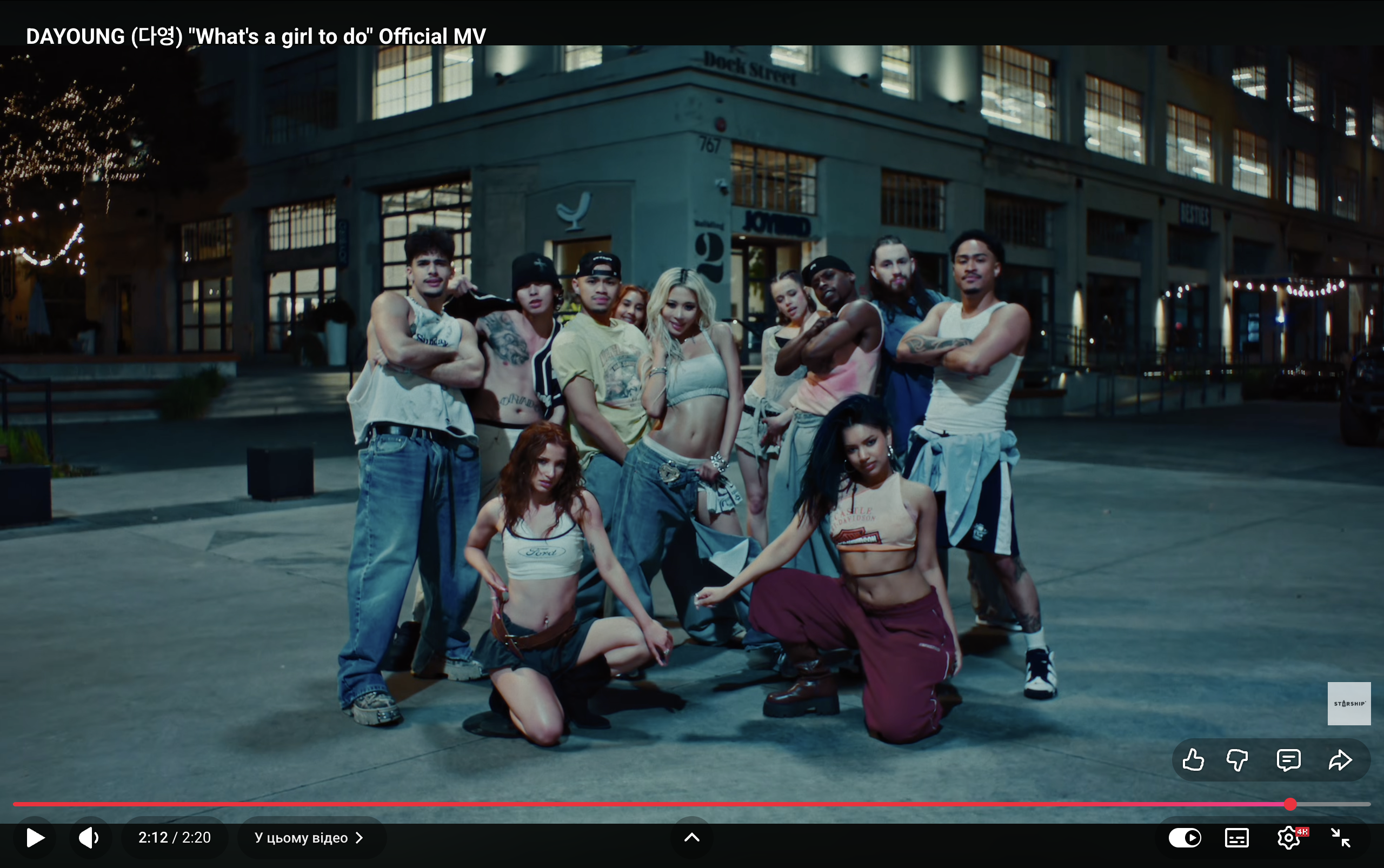 Shiloh Jolie and other performers in the music video for "What's a Girl to Do." | Source: YouTube/@DAYOUNG_official