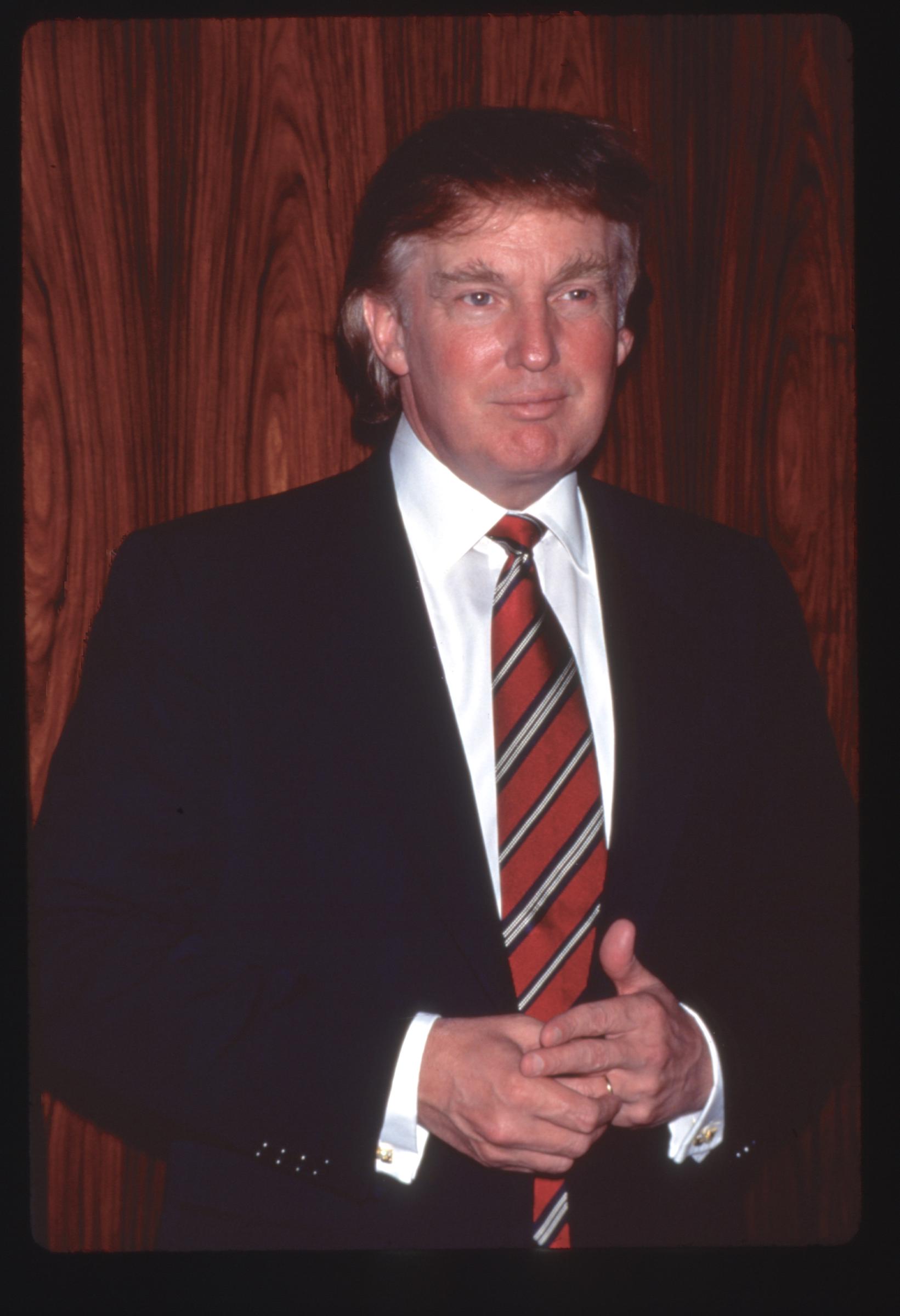 Donald Trump is pictured on January 1, 1995. | Source: Getty Images