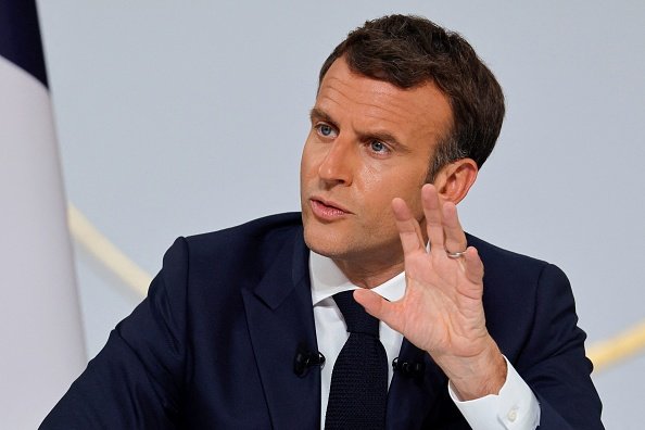 Emmanuel Macron lors d'une conférence de presse avant le sommet du G7. |Photo : Getty Images