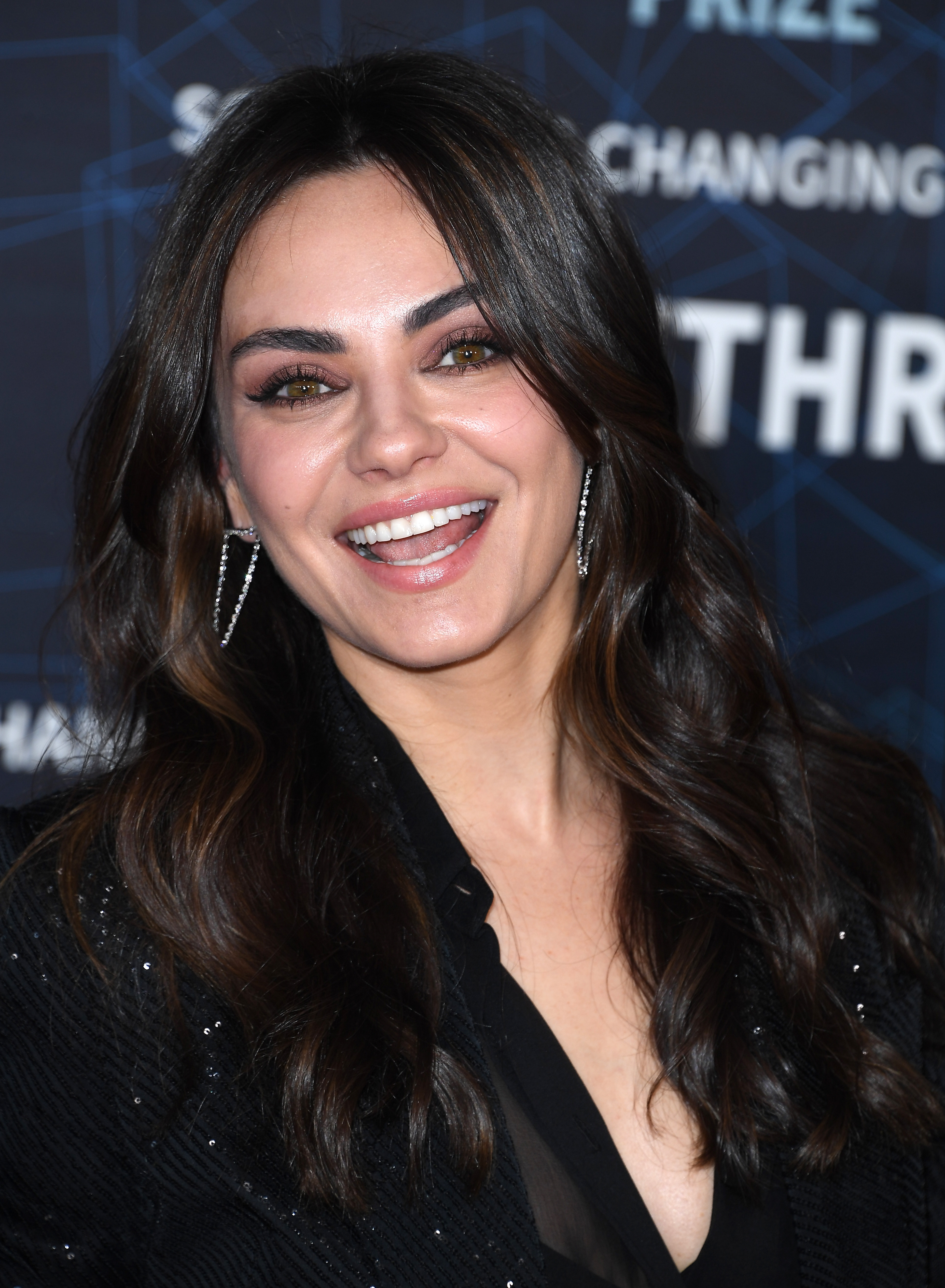 Mila Kunis at the 9th Annual Breakthrough Prize Ceremony at the Academy Museum of Motion Pictures on April 15, 2023, in Los Angeles, California. | Source: Getty Images