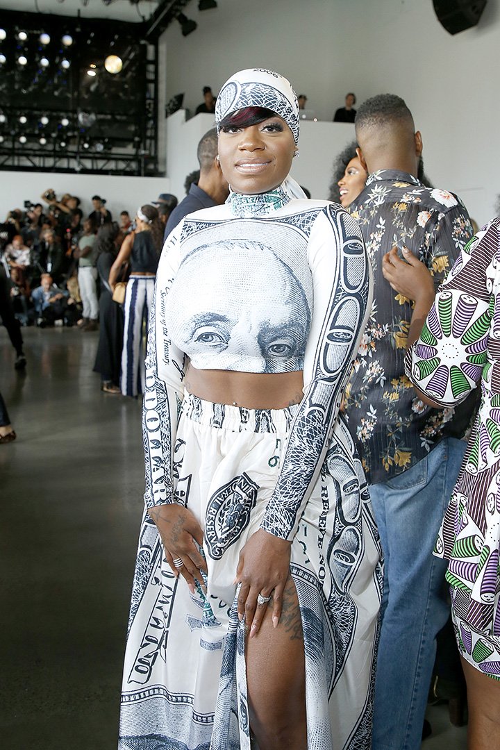 Fantasia Barrino attending the front row for Studio 189 during New York Fashion Week: The Shows at Gallery I at Spring Studios in New York City in September 2019. I Image: Getty Images.