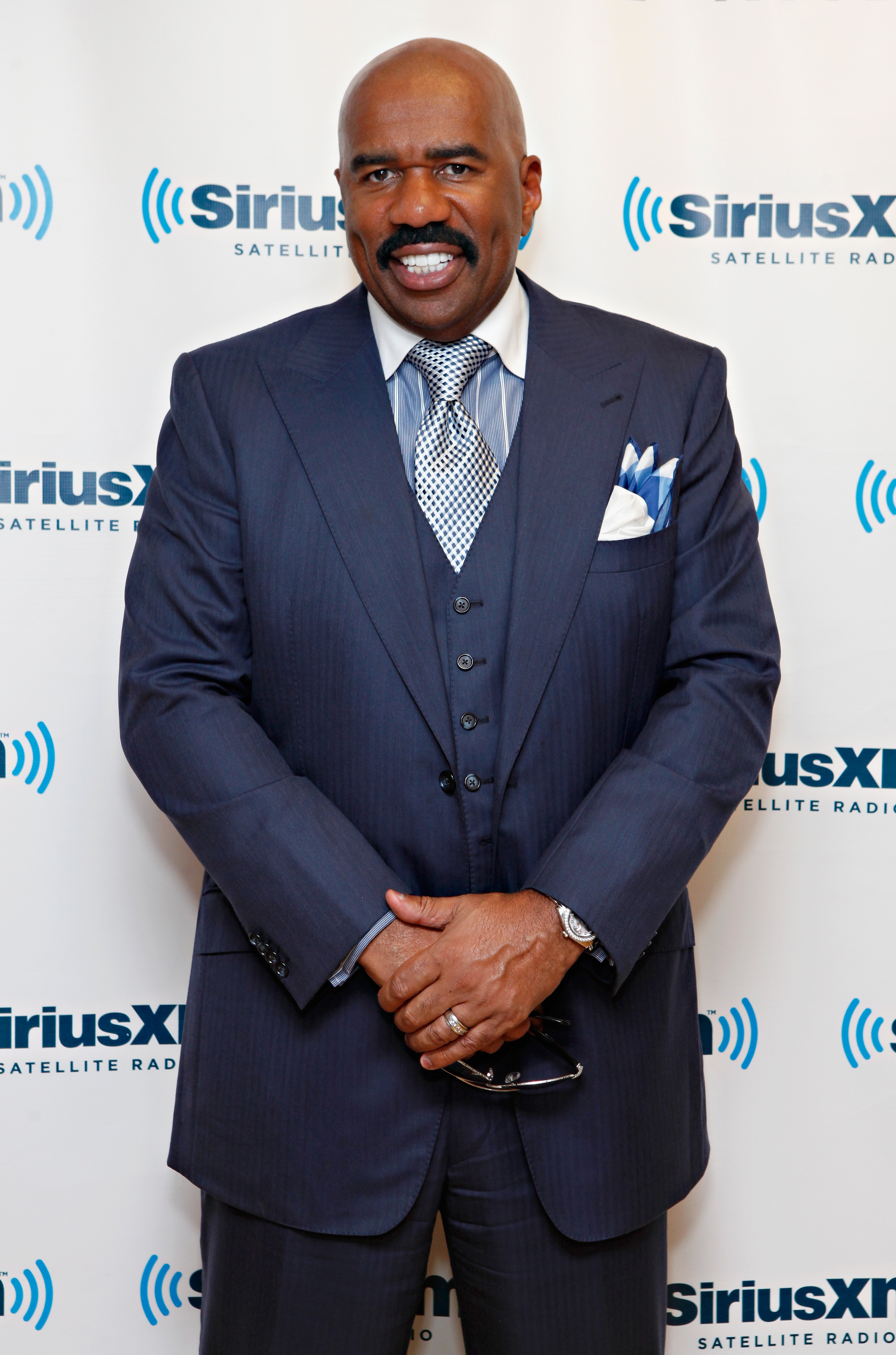 Steve Harvey visits the SiriusXM Studio on August 29, 2012 in New York City | Photo: Getty Images