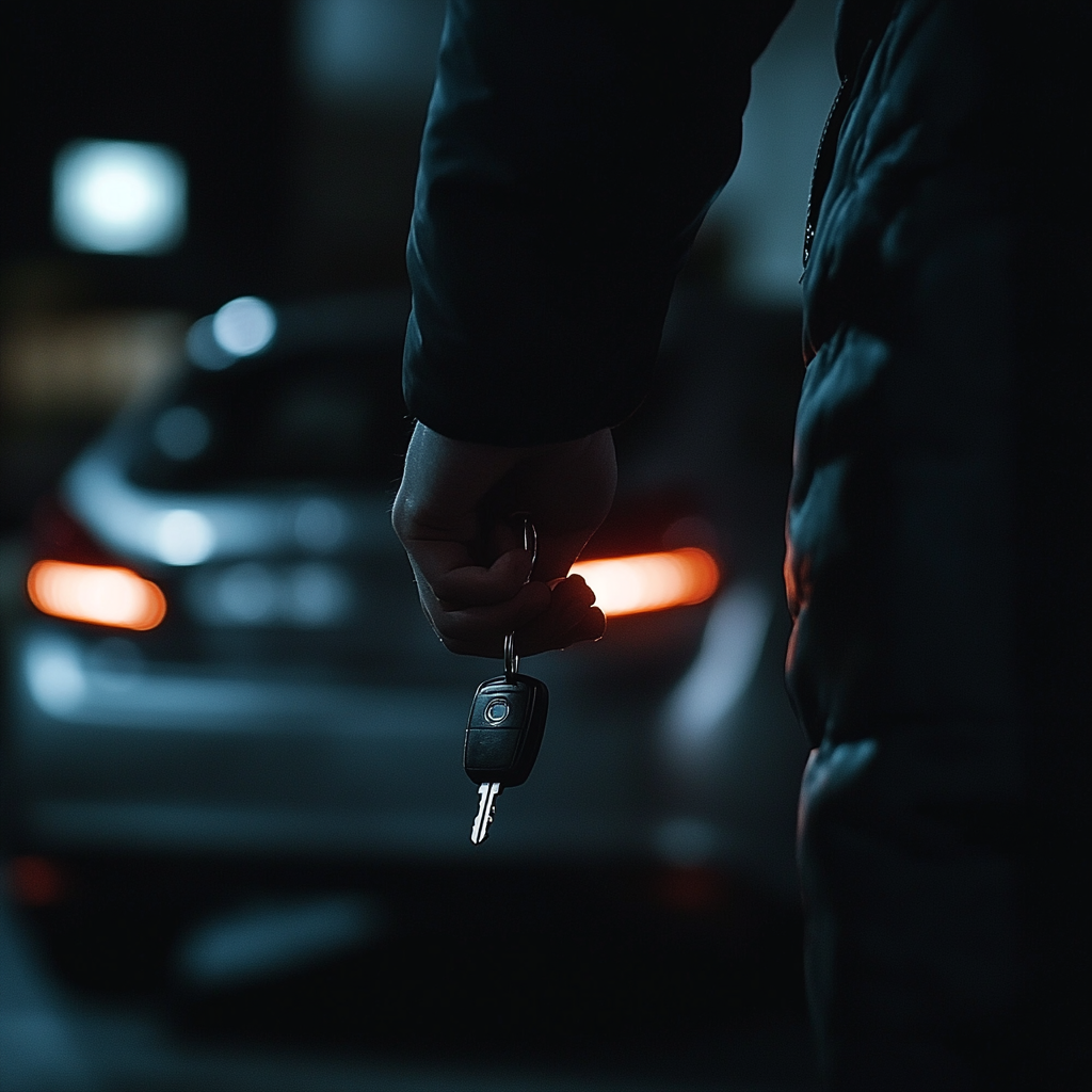 A man holding car keys | Source: Midjourney