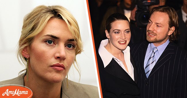 [Left] Picture of British actress Kate Winslet; [Right] Picture of Kate Winslet and Jim Threapleton  | Source: Getty Images