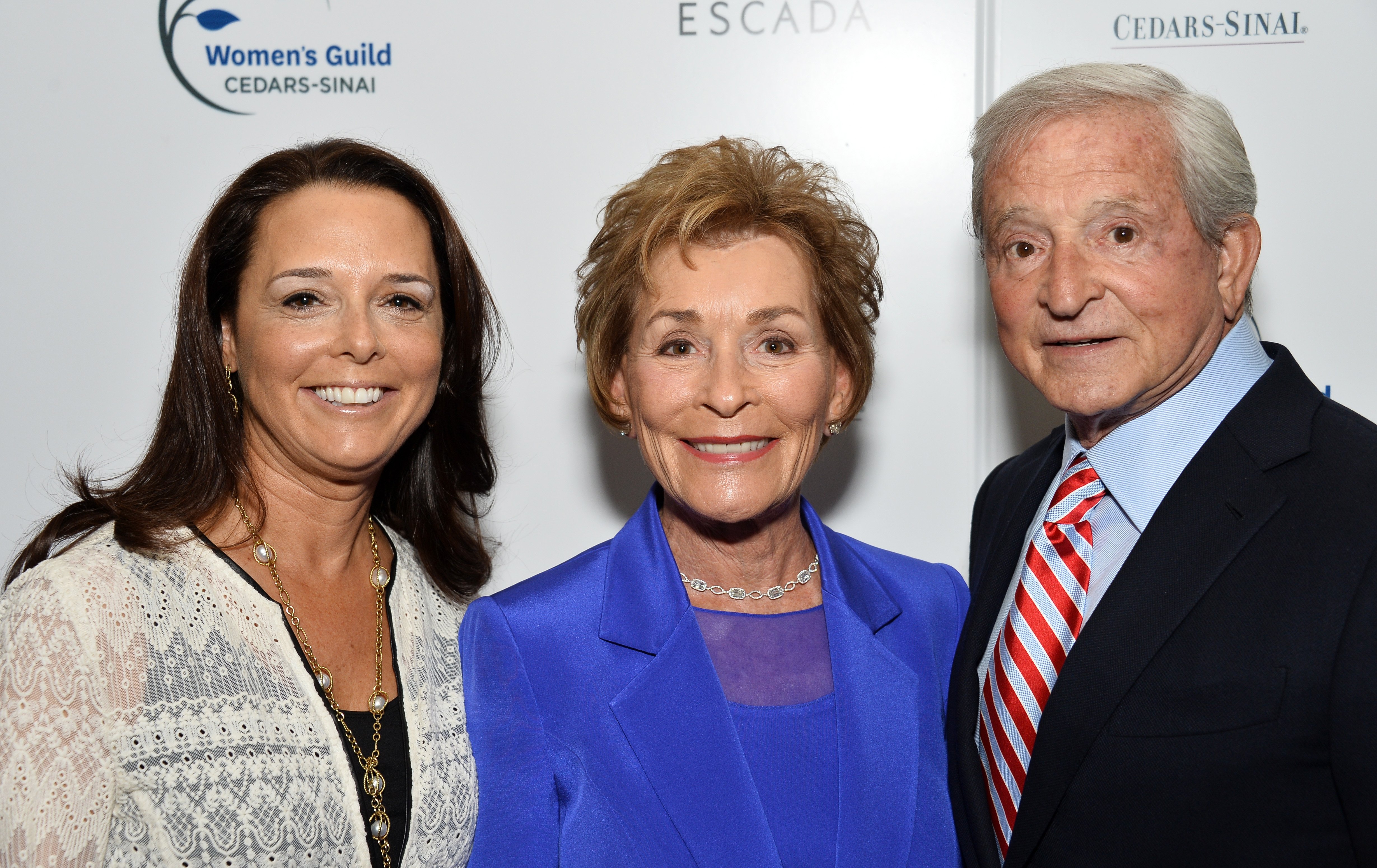 Nicole, Judy, and Jerry Sheindlin at the Women's Guild Cedars-Sinai's Annual Luncheon on April 13, 2015, in Beverly Hills, California | Source: Getty Images