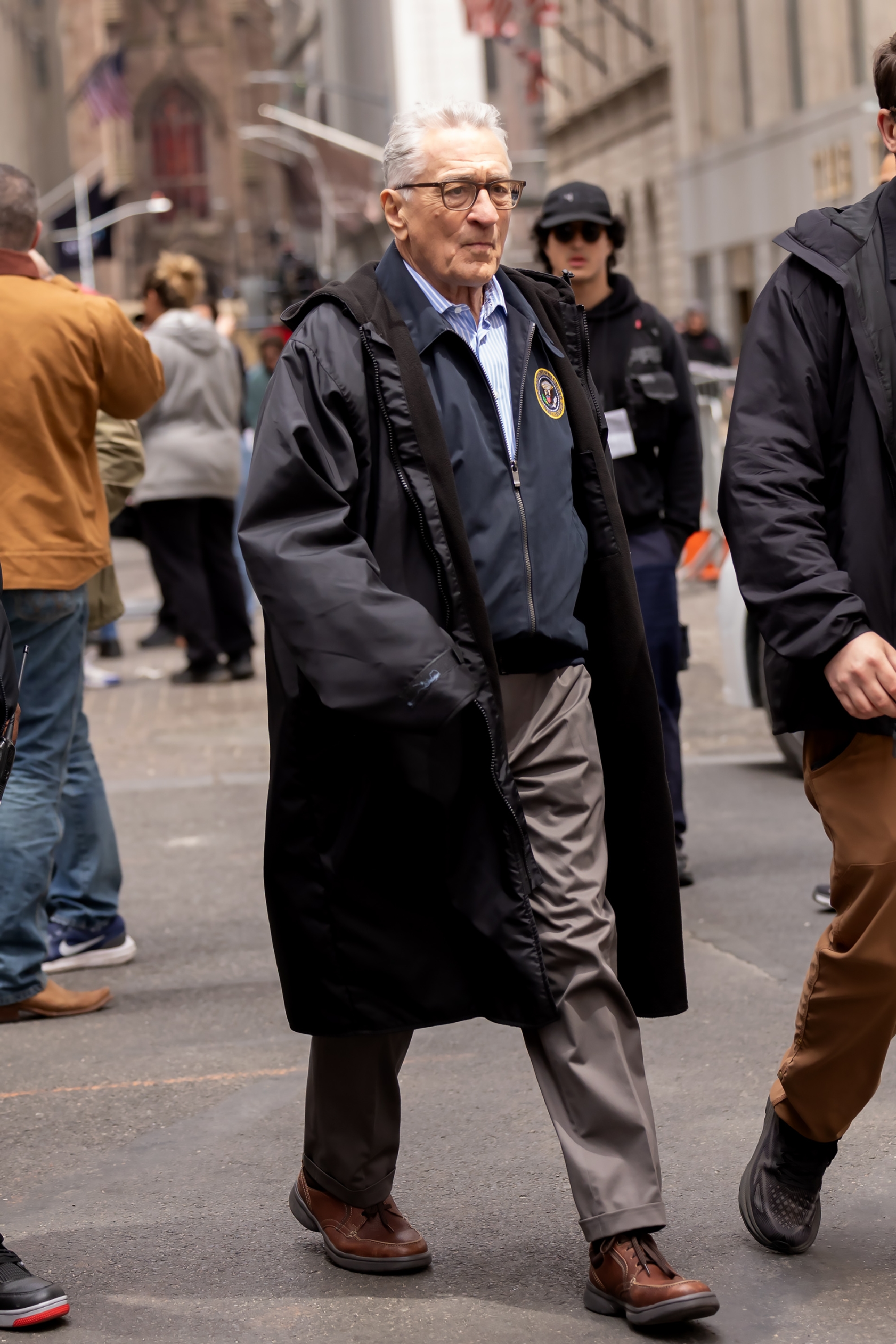 Robert De Niro is seen on the set of "Zero Day" in New York City, on April 27, 2024 | Source: Getty Images