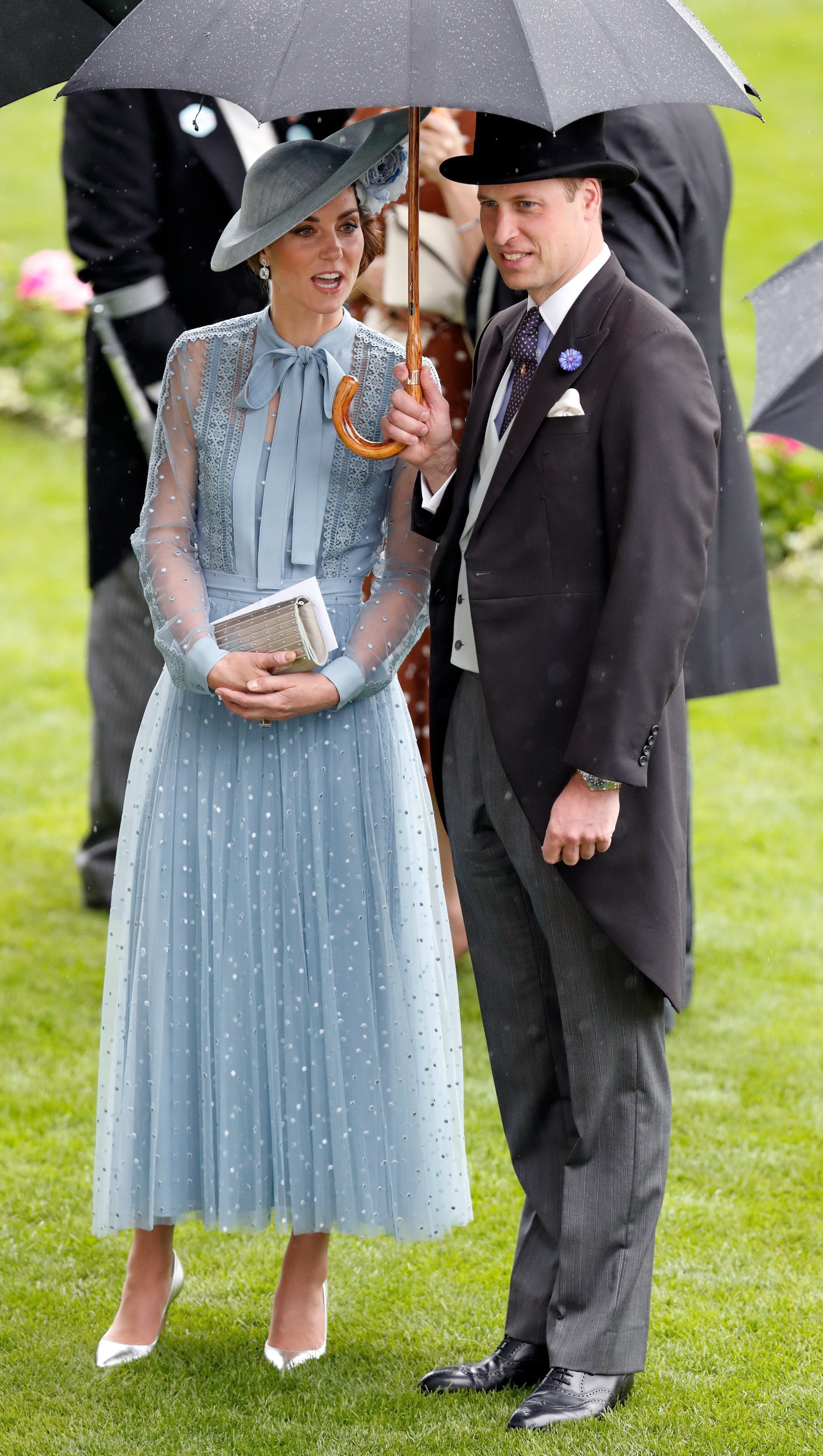 Kate Middleton et le prince William assistent à la première journée de Royal Ascot, le 18 juin 2019. | Source : Getty Images