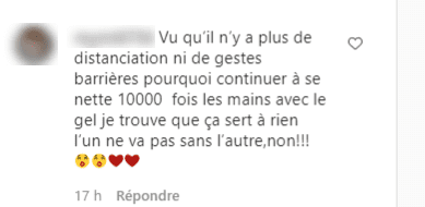 Commentaire d'un internaute sur la photo de Sophie Davant. | Photo : Instagram / sophie_davant