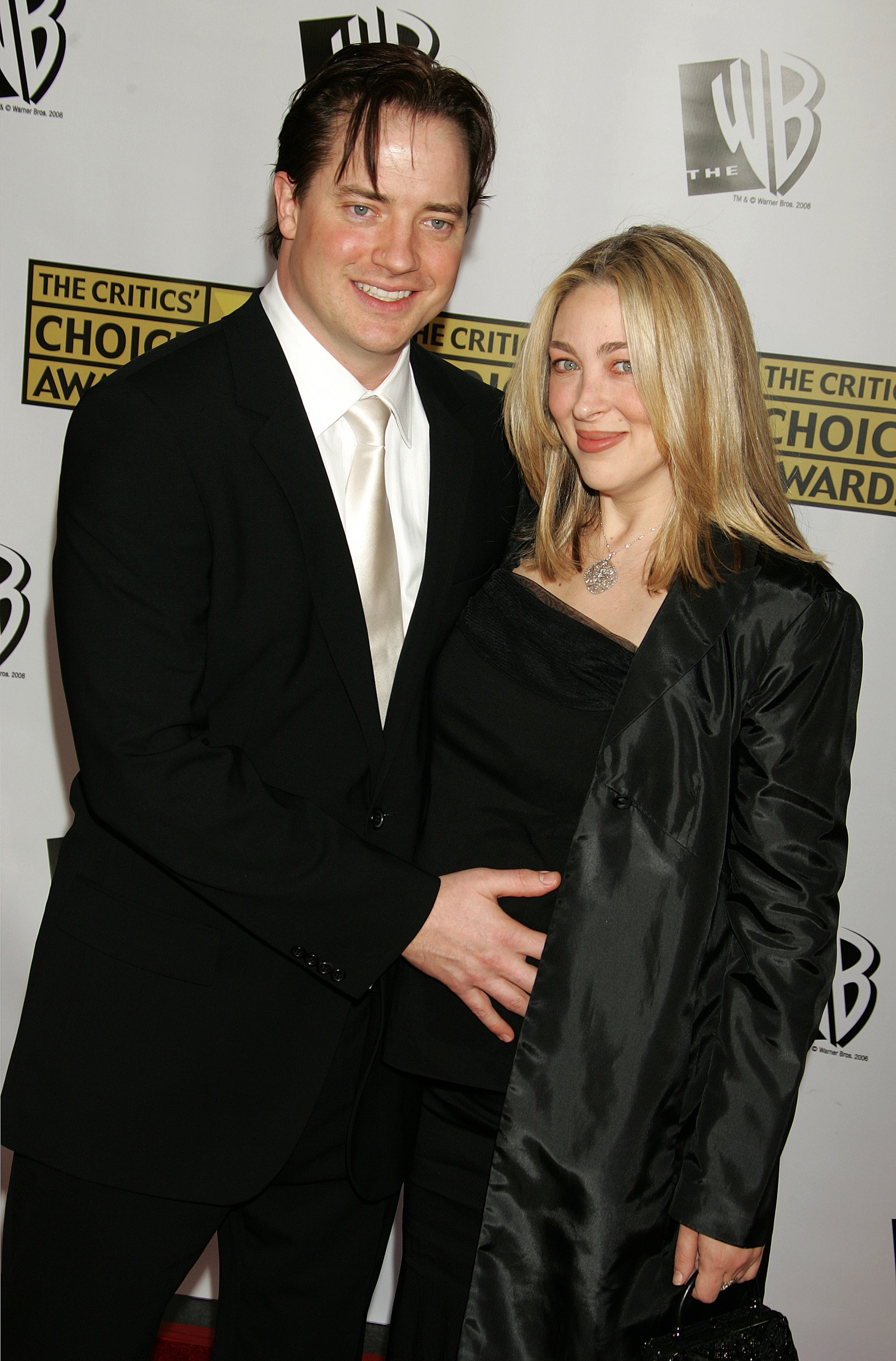 Brendan Fraser and his wife Afton Smith during the 11th Annual Critics' Choice Awards at Santa Monica Civic Auditorium on January 9, 2006 in Santa Monica, California ┃Source: Getty Images