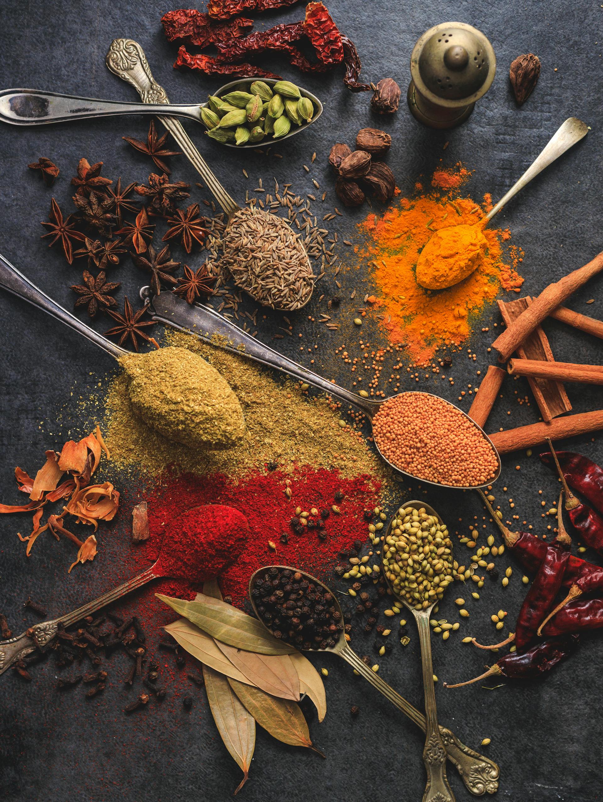 Assorted cooking spices | Source: Pexels
