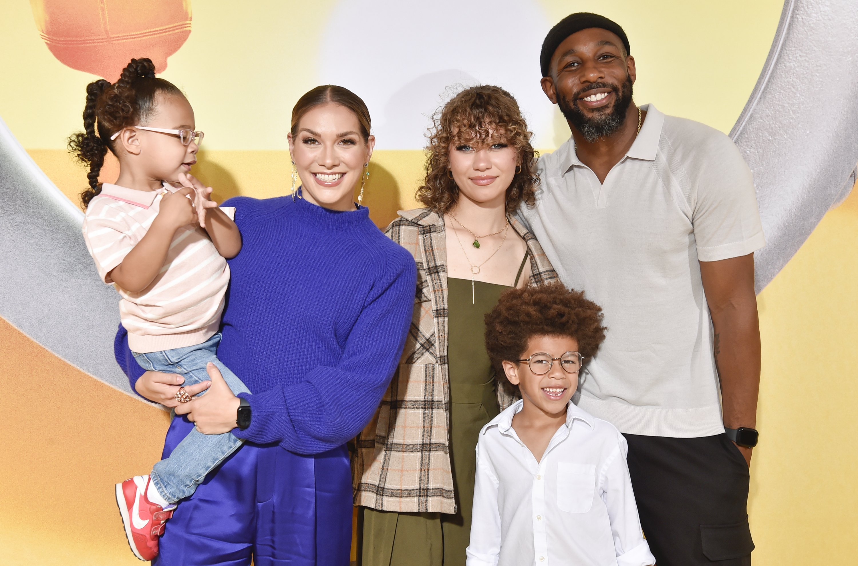 Zaia Boss, Allison Holker, Weslie Fowler, Maddox Laurel Boss, and Stephen "tWitch" Boss at the "Minions: The Rise of Gru" Los Angeles premiere on June 25, 2022, in Hollywood, California | Source: Getty Images