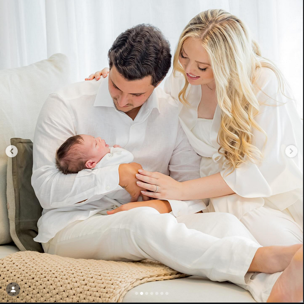 Michael Boulos and Tiffany Trump with Alexander Trump Boulos, from a post dated July 3, 2025 | Source: Instagram/tiffanytrump