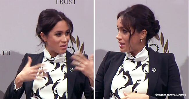 Meghan Feels the ‘Embryonic Kicking of Feminism’ as She Shows up in a $345 Monochrome Dress