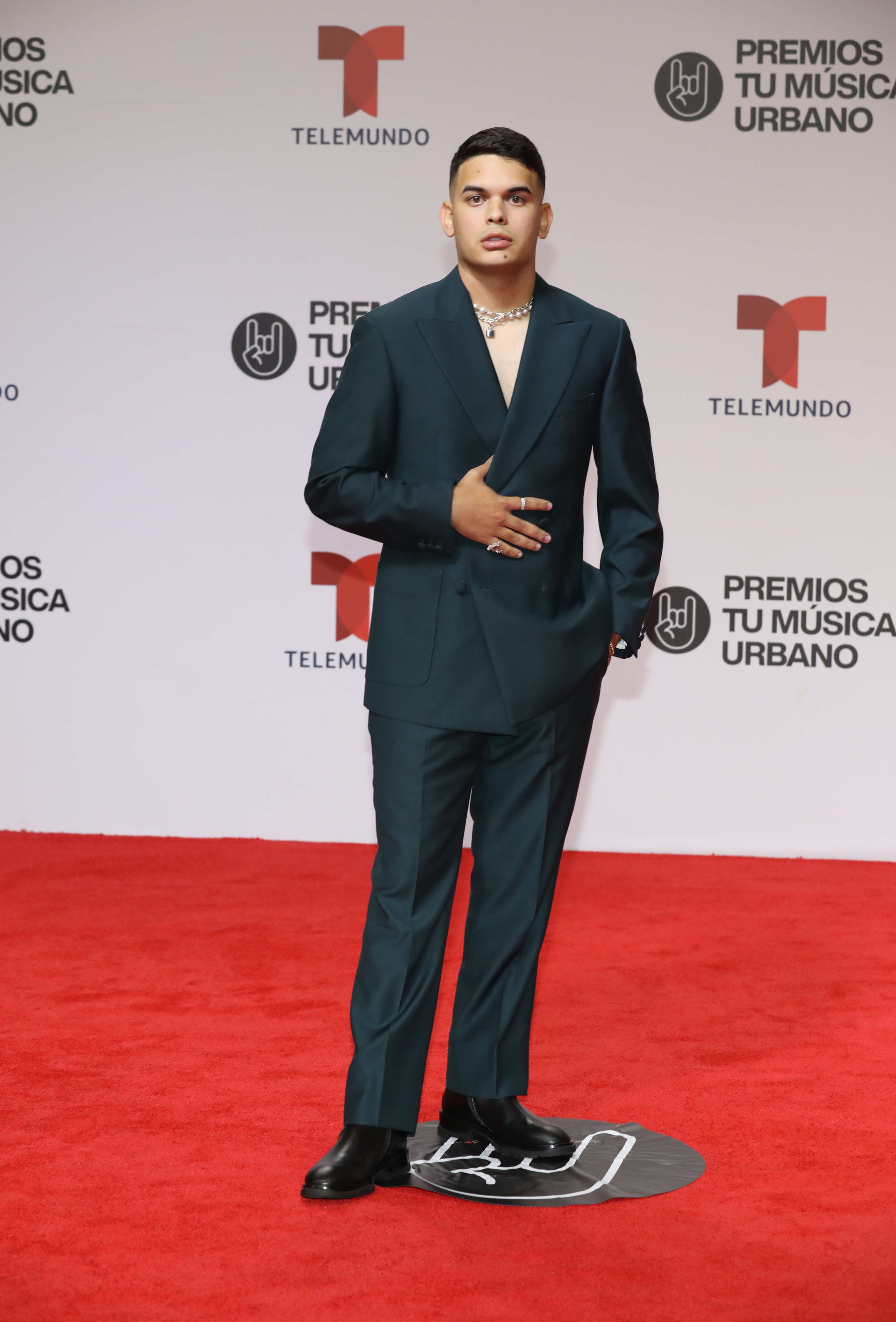 Jeremy Ayala González at the Premios Tu Música Urbano awards on June 23, 2022, in San Juan | Source: Getty Images