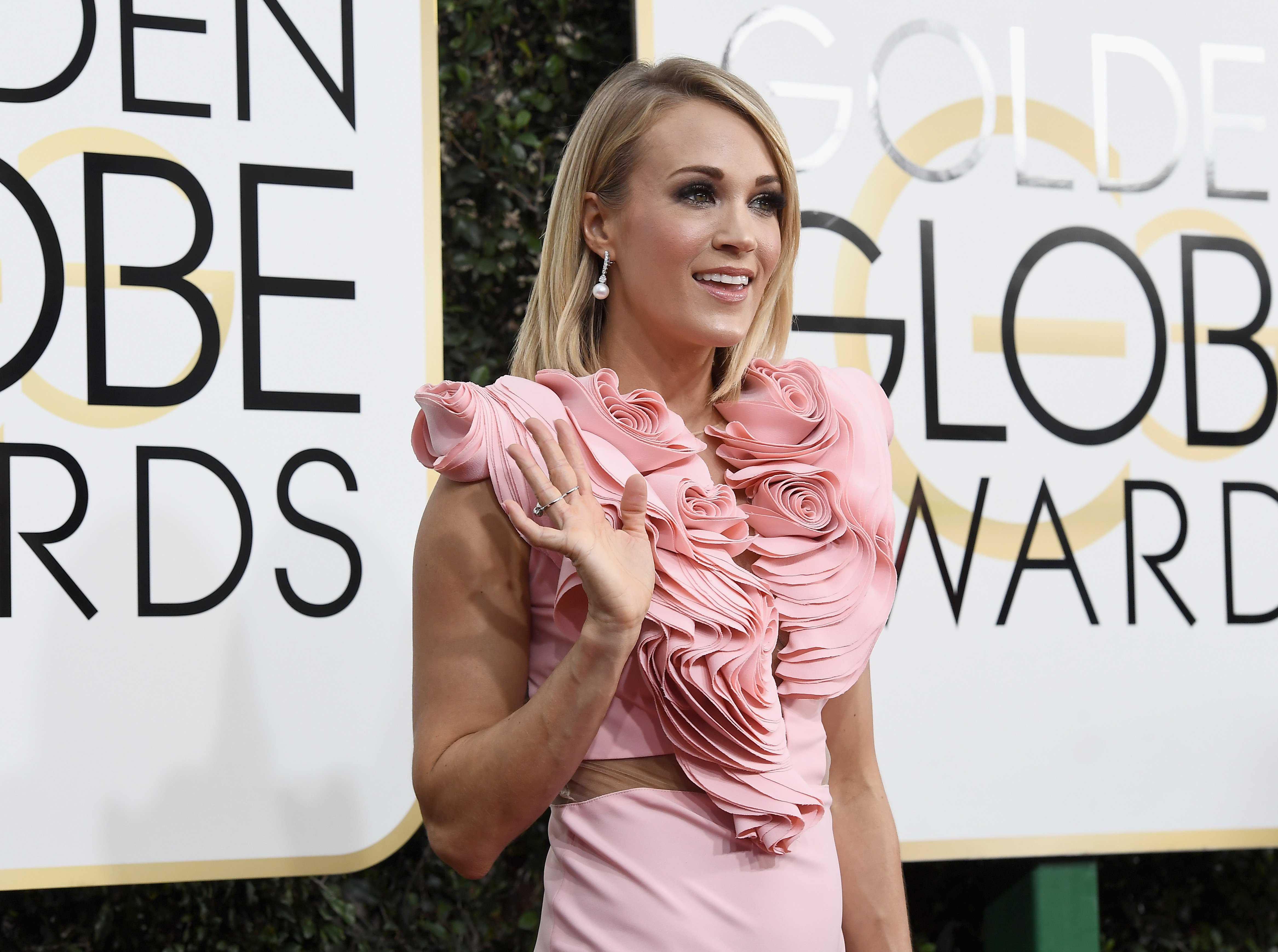Carrie Underwood arrives to the 74th Annual Golden Globe Awards held at the Beverly Hilton Hotel on January 8, 2017 | Source: Getty Images