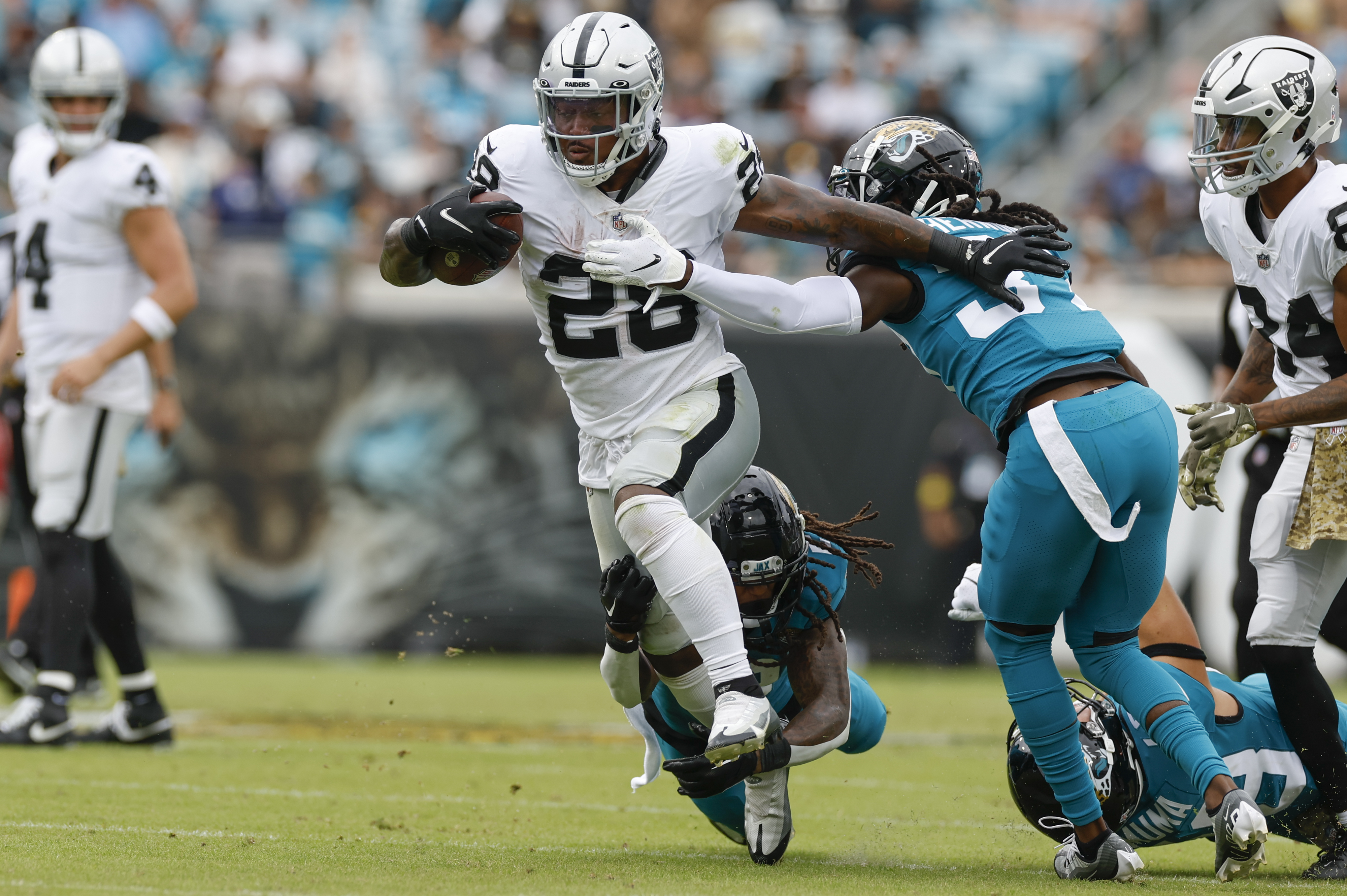 Jacksonville Jaguars vs. Las Vegas Raiders. | Source: Getty Images