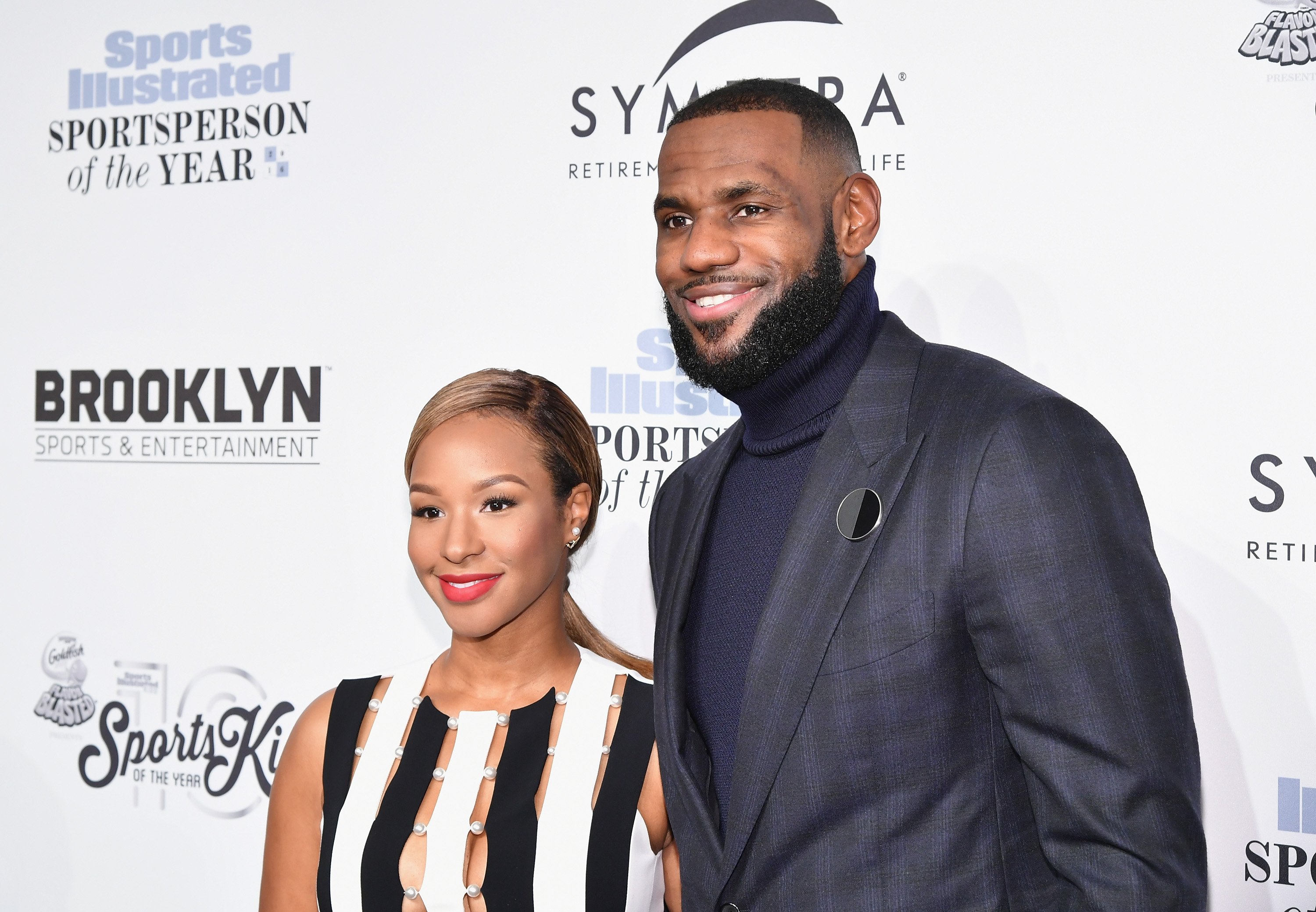 Savannah Brinson and Basketball Player Lebron James at the Sports Illustrated Sportsperson of the Year Ceremony 2016 at Barclays Center of Brooklyn on December 12, 2016 in New York City | Photo: Getty Images