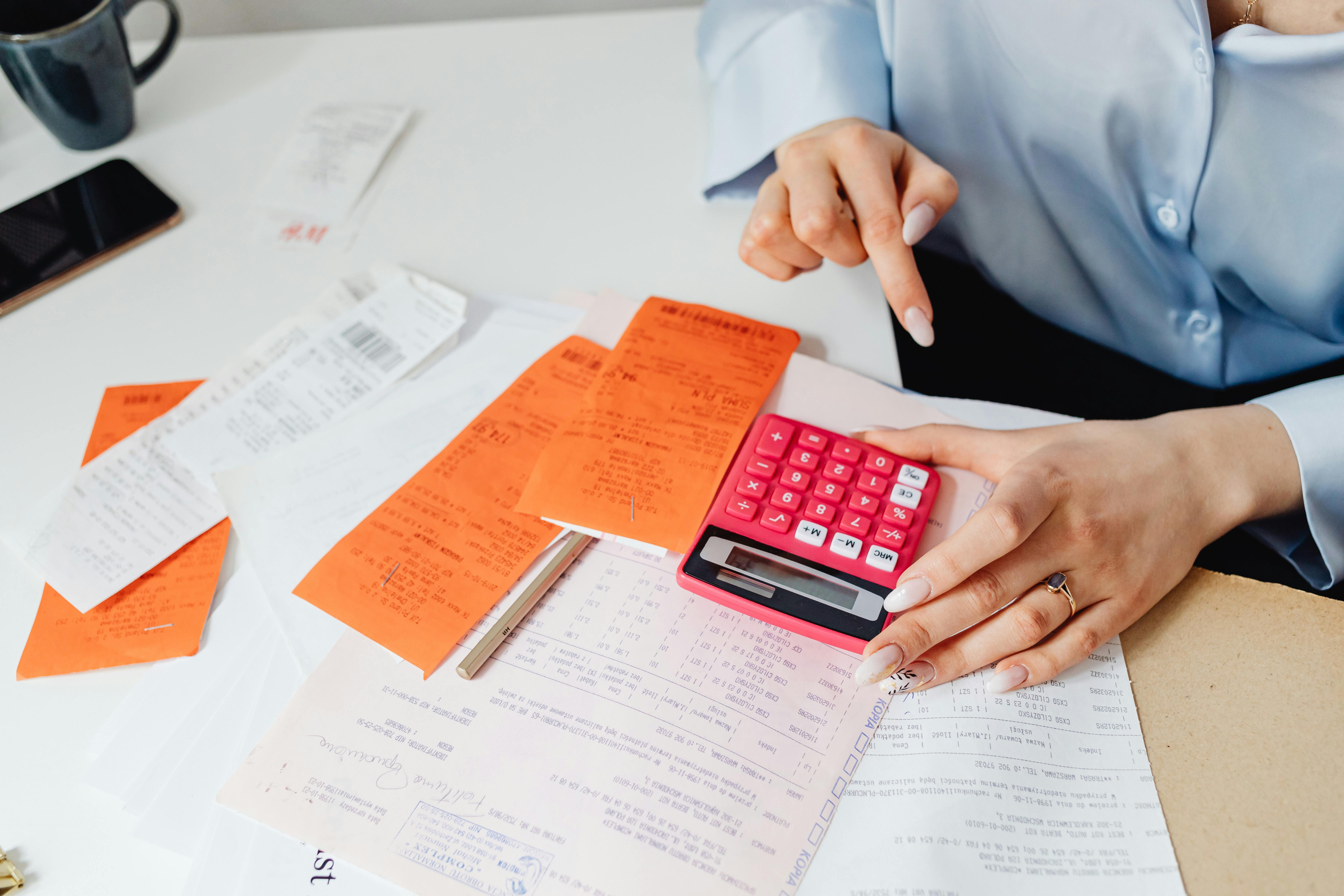 Receipts on the table | Source: Pexels