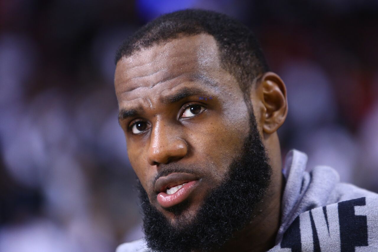 Basketball pro LeBron James during the 2018 NBA Playoffs on May 3, 2018. | Photo: Getty Images