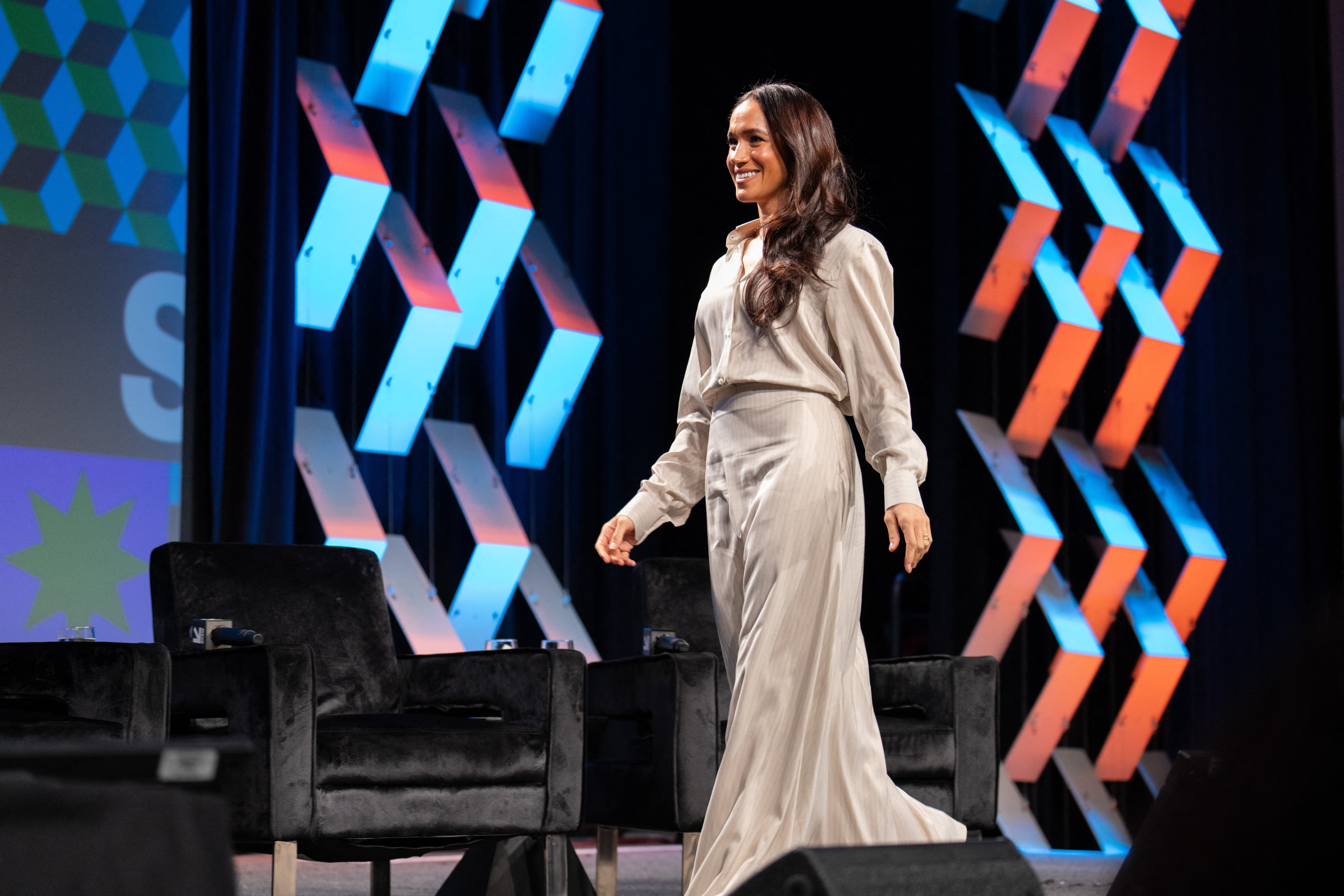 Meghan Markle at the "Keynote: Breaking Barriers, Shaping Narratives: How Women Lead On and Off the Screen," during the SXSW 2024 Conference and Festivals on March 8, 2024, in Austin, Texas | Source: Getty Images