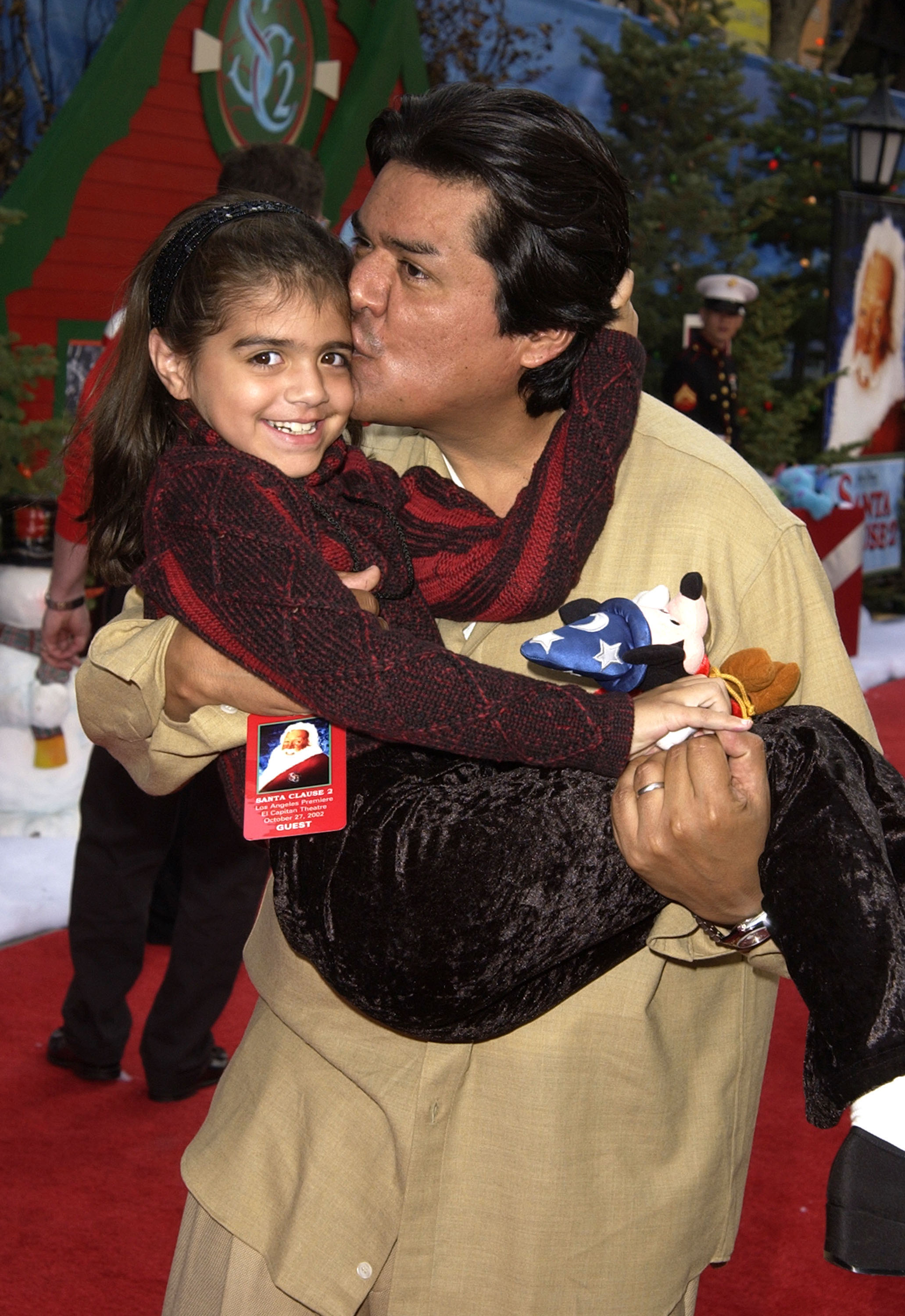 George Lopez & daughter Myan during "The Santa Clause 2" premiere at El Capitan Theatre in Hollywood, California | Source: Getty Images