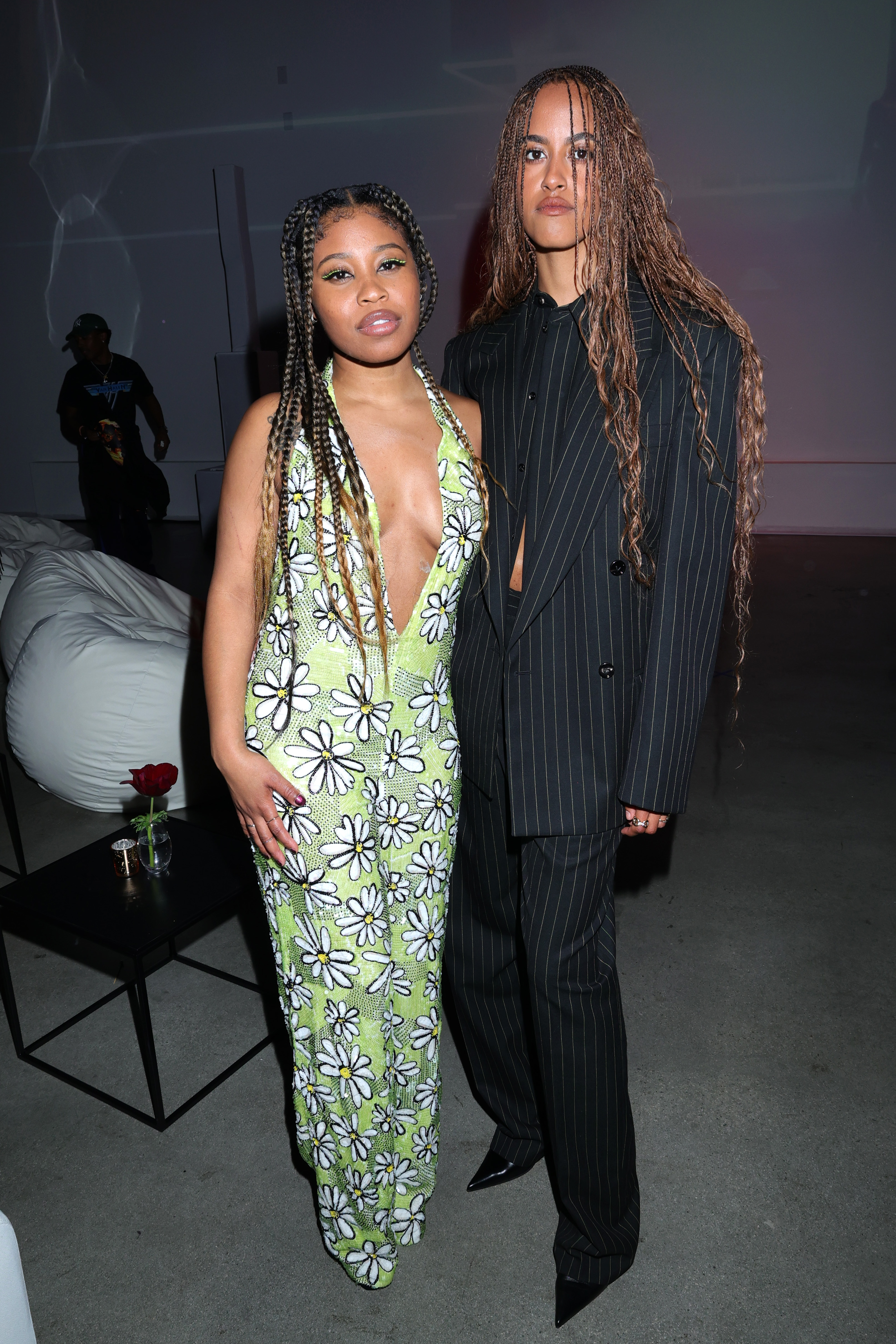 Dominique Fishback and Malia Obama at the red carpet premiere of "Swarm" in Los Angeles, California on March 14, 2023 | Source: Getty Images