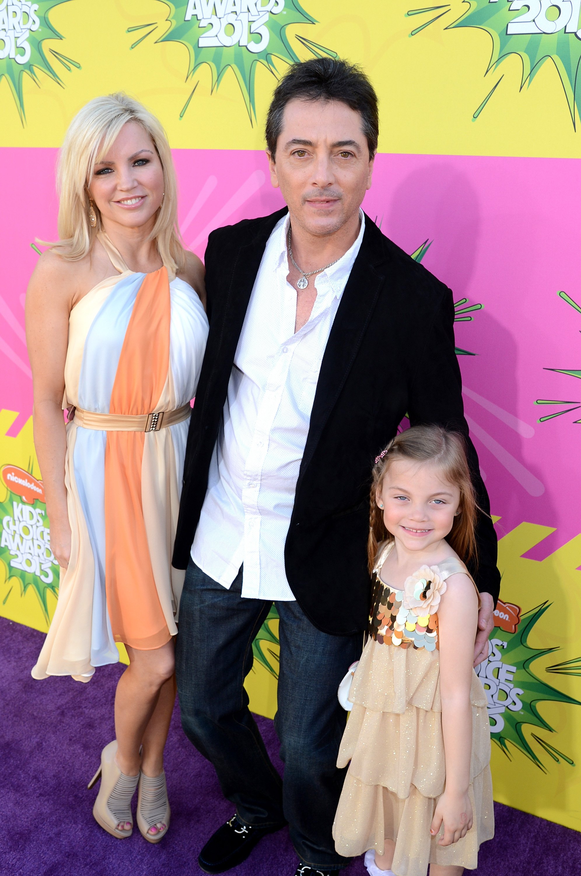 Scott Baio  with wife Renee Sloan and daughter Bailey at Nickelodeon's 26th Annual Kids' Choice Awards in 2013, in Los Angeles, California. | Source: Getty Images